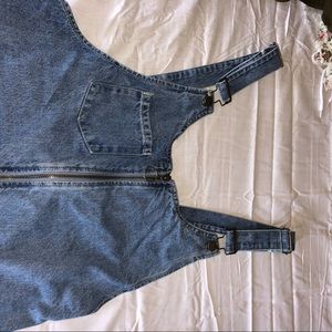overall dress with pockets